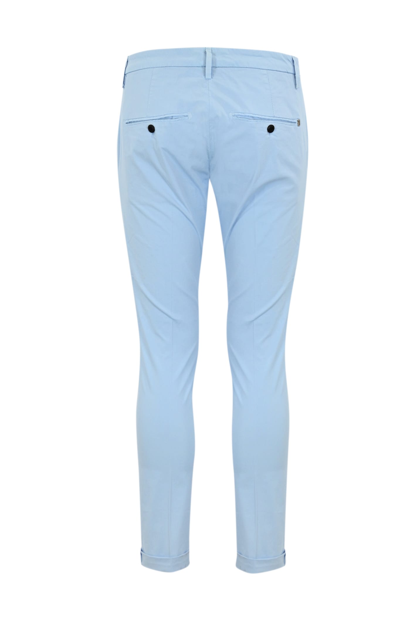 Dondup Gaubert Trousers In Light Blue Poplin In 807
