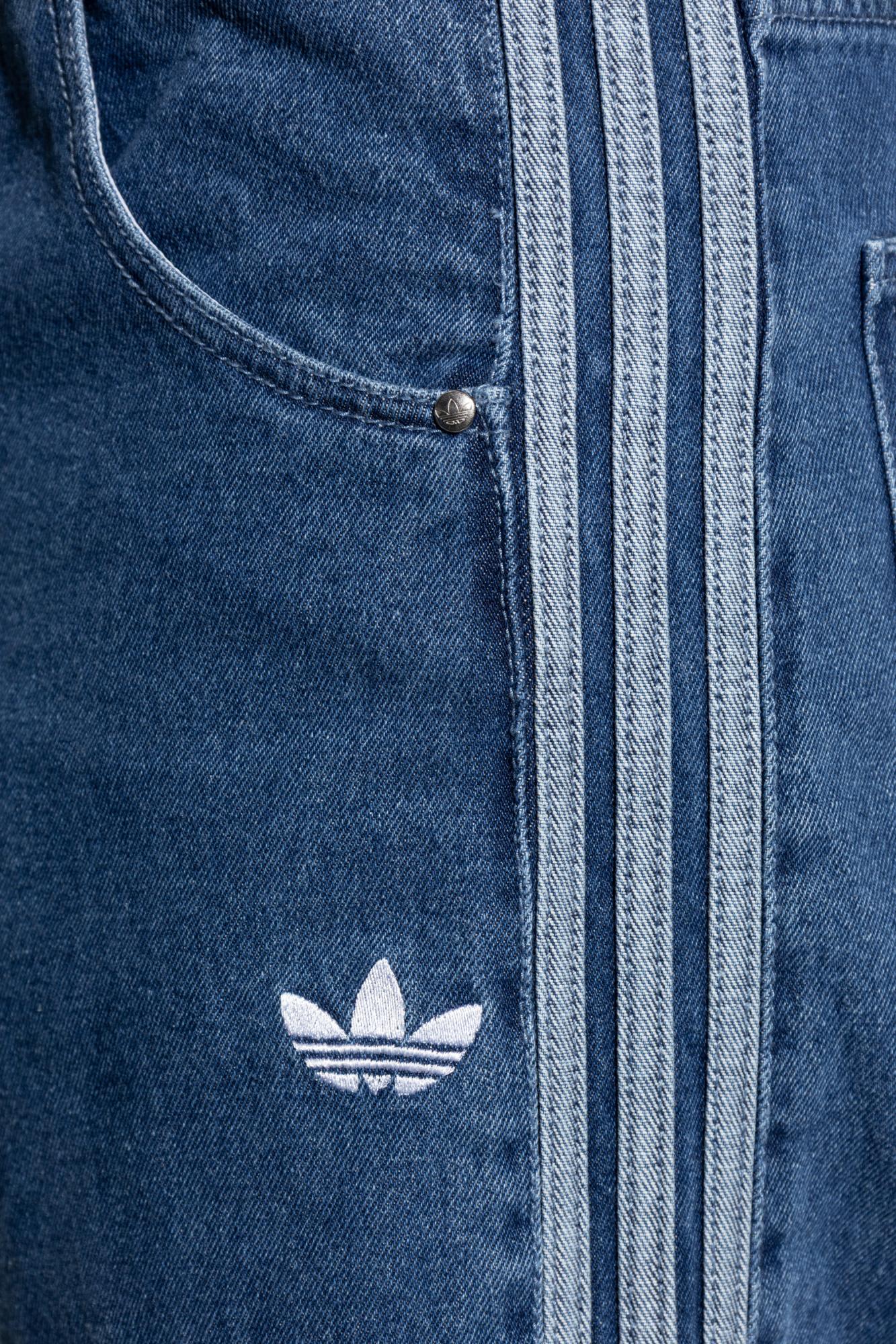 Adidas Originals Straight-leg Jeans In Blue