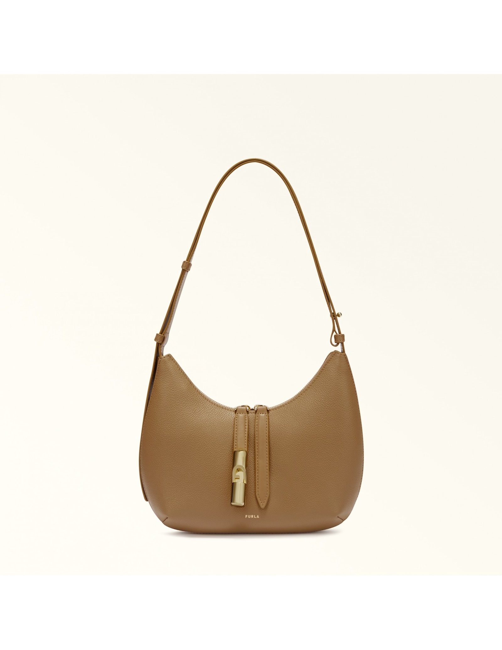 Goccia S Shoulder Bag In Desert Leather