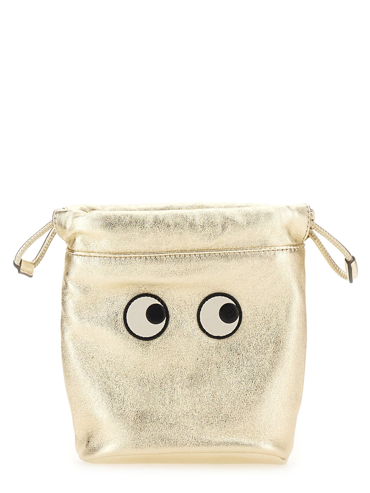ANYA HINDMARCH POUCH EYES WITH DRAWSTRING