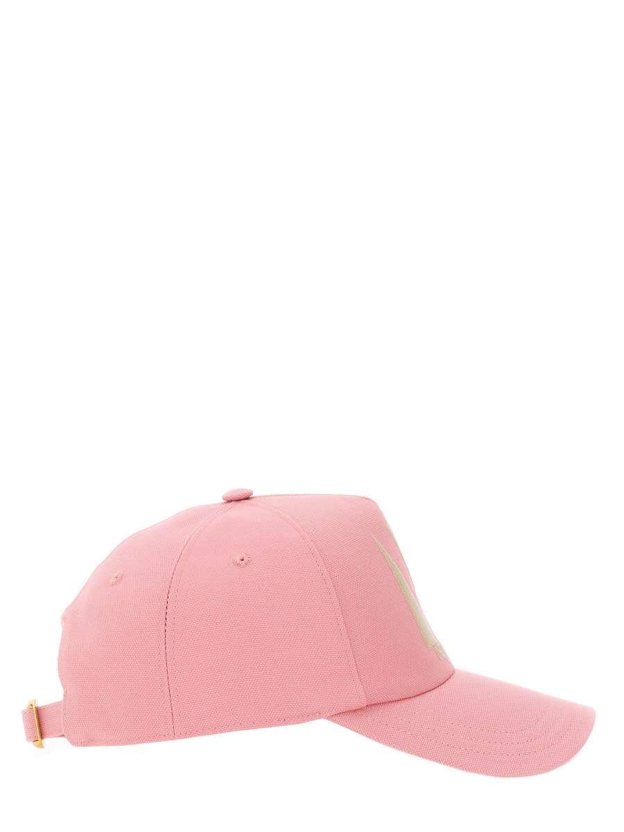 Valentino Pink Cotton Baseball Cap