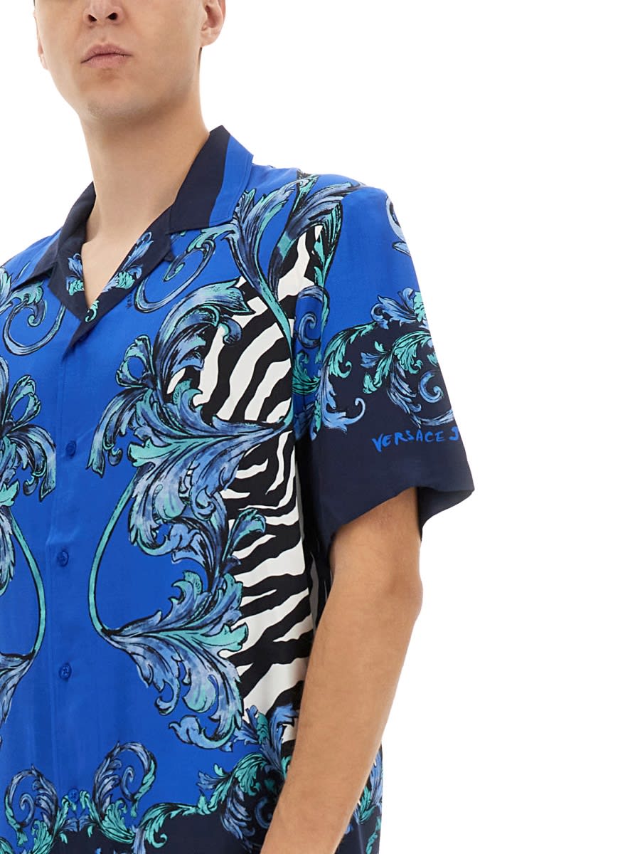 Shop Versace Jeans Couture Shirt In Blue