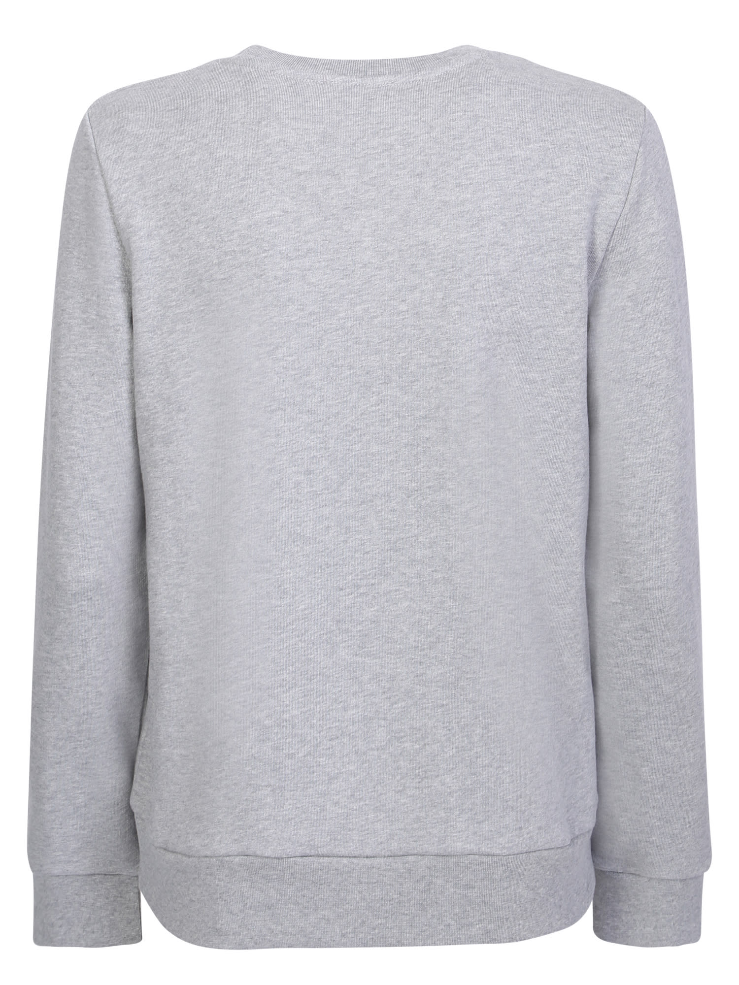 Shop Apc Logo Print Sweatshirt In Grey