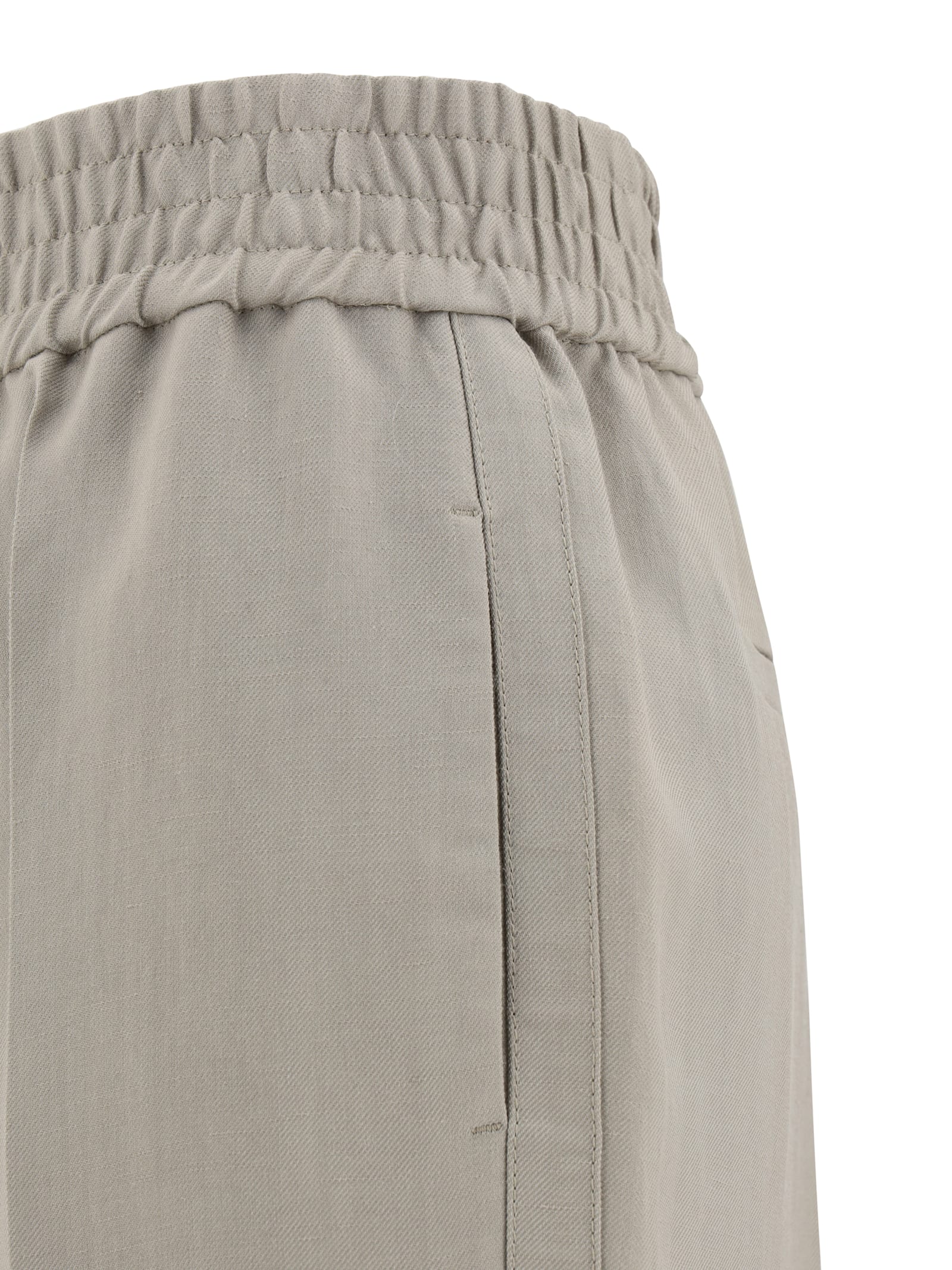 Brunello Cucinelli Cotton Trousers In Light Desert