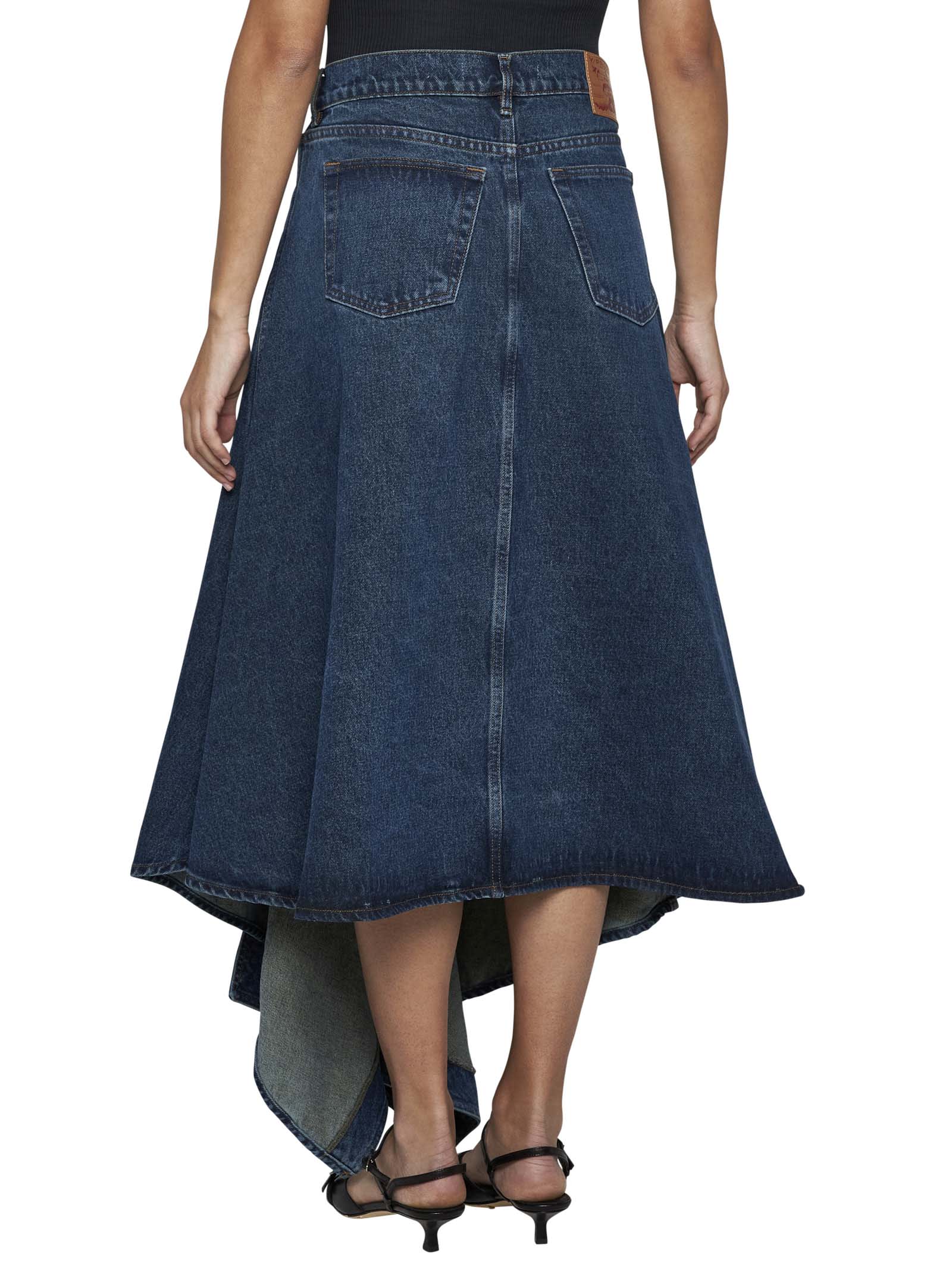 Shop Y/project Skirt In Evergreen Vintage Blue