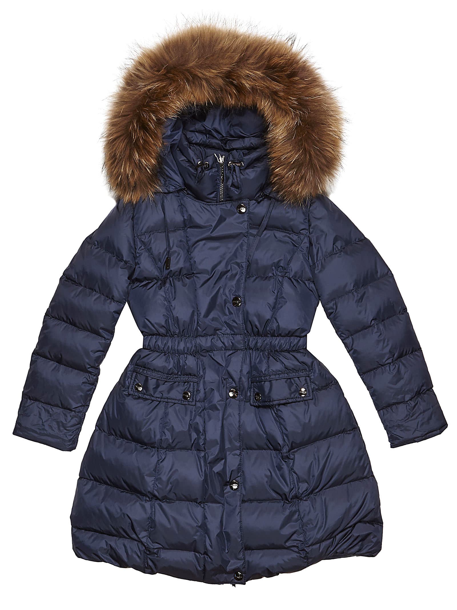 fur trim padded coat