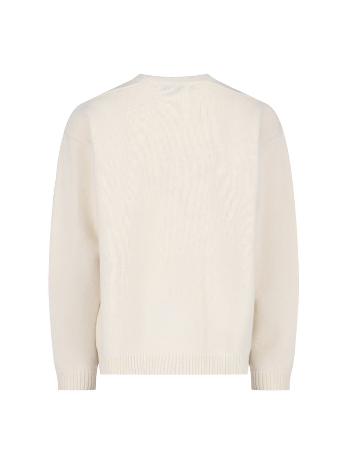 Shop Studio Nicholson Basic Sweater Hemyl In Crema