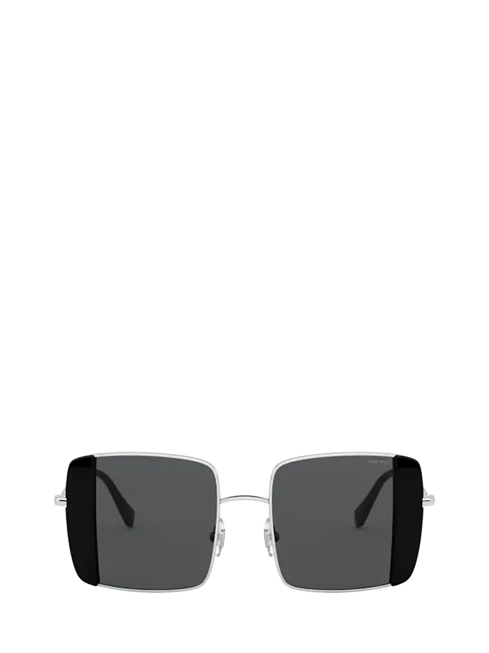 Miu Miu Miu Miu Mu 56vs Silver / Black Sunglasses