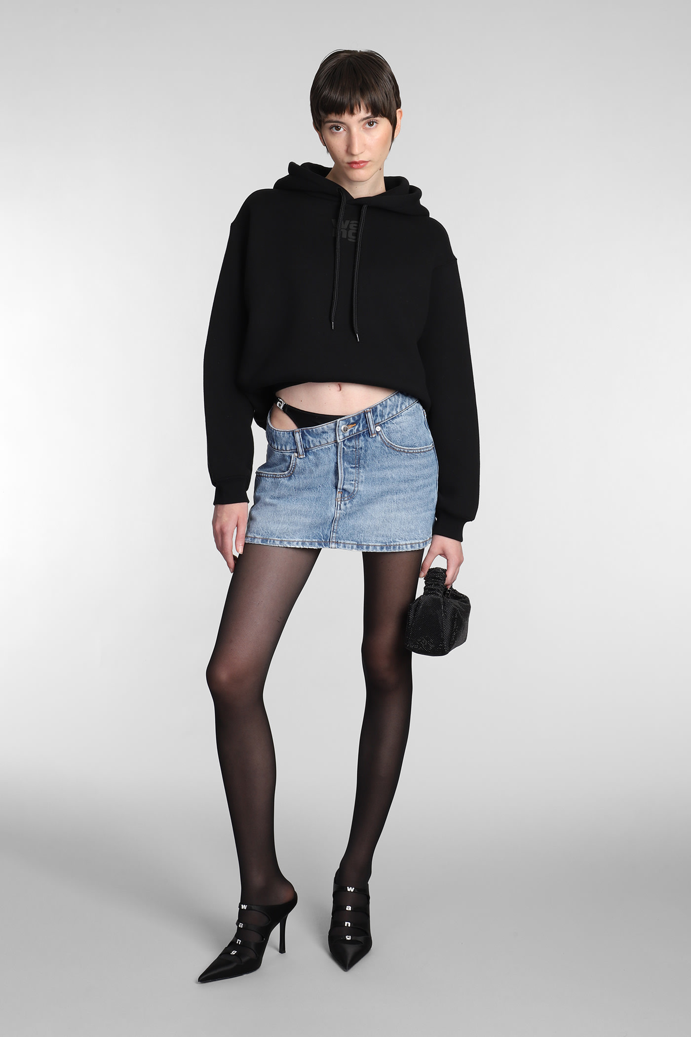 Alexander Wang T Essential Sweatshirt In Black