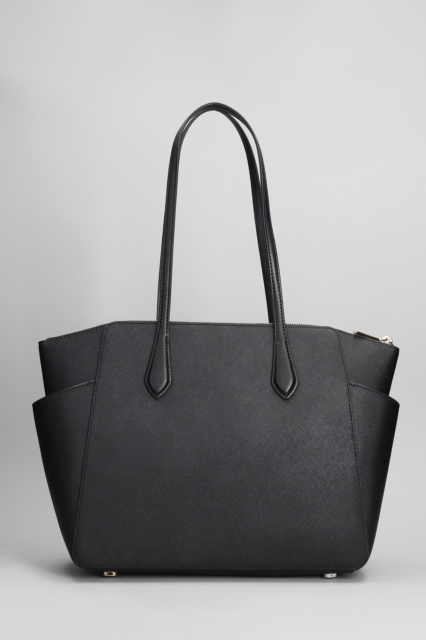 Shop Michael Kors Marilyn Tote In Black Leather