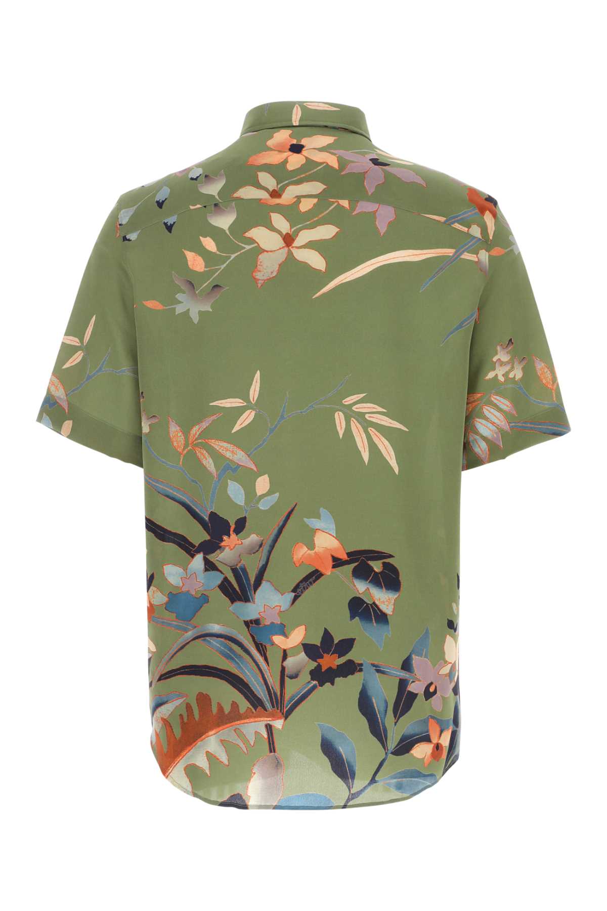 Etro Printed Cotton Shirt In Green