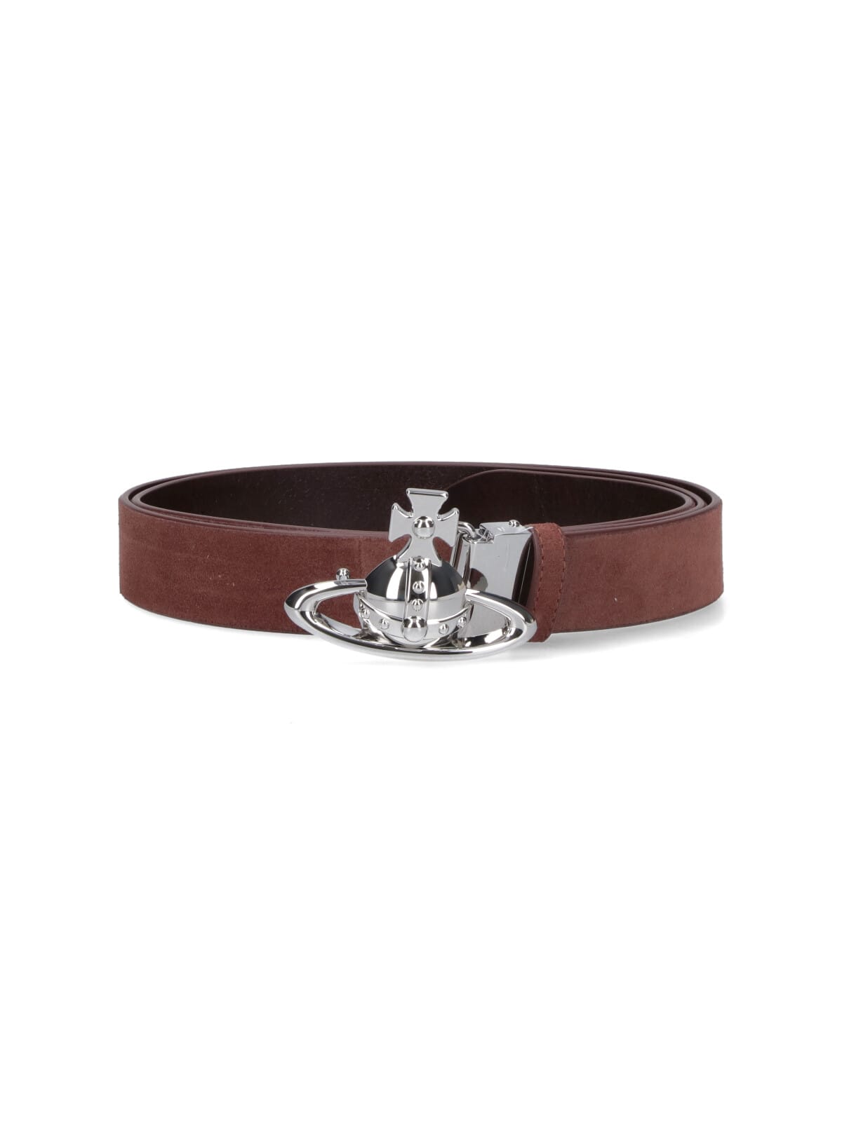 Vivienne Westwood Reversible Brown Suede And Black Leather Belt In Brown