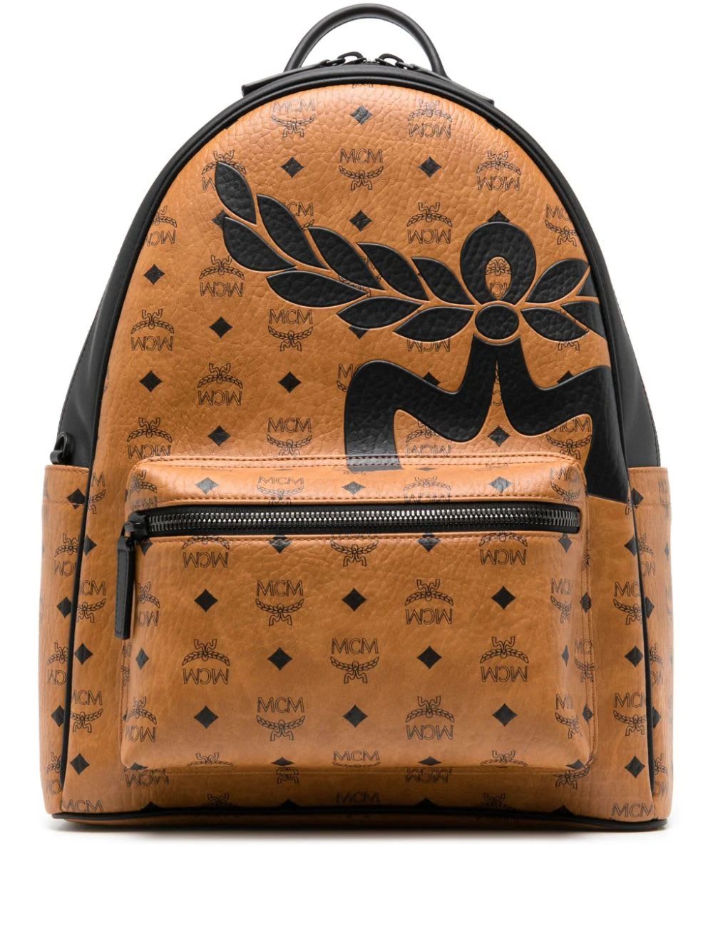 Shop Mcm Stark Mega Laurel Vi Backpack Med Co In Cognac