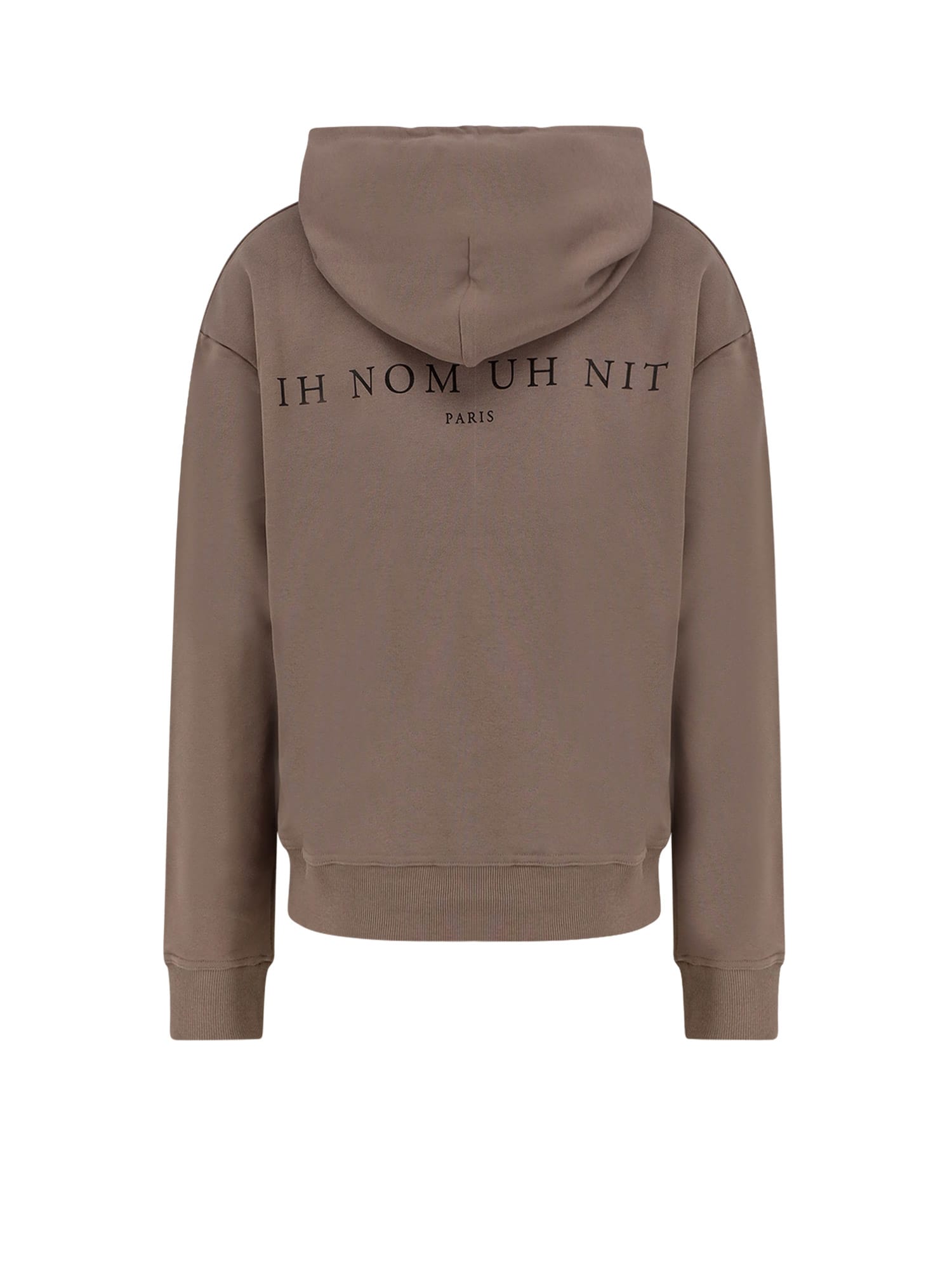 Ih Nom Uh Nit Adjustable Hooded Sweatshirt Graphic Print In Gray