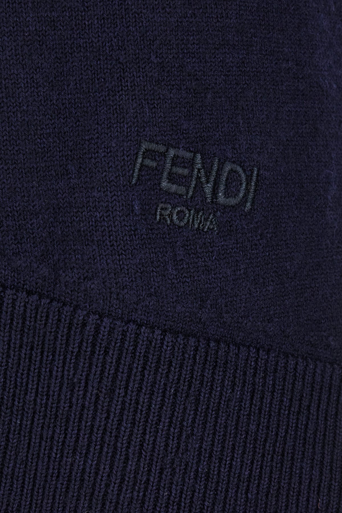 Shop Fendi Blue Wool Dress In F1m2f