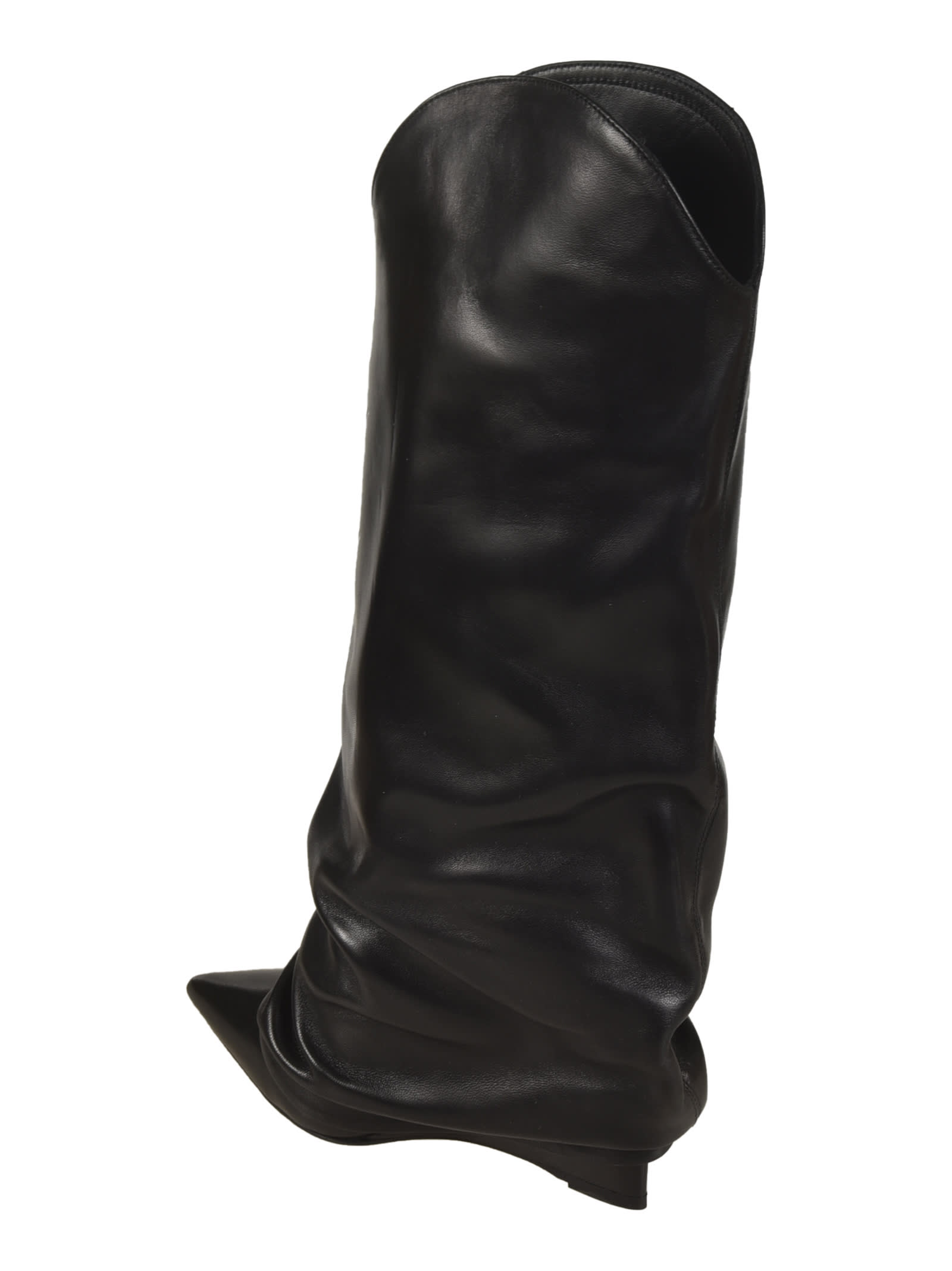 Shop Le Silla Lowered Over-the-knee Boots In Black