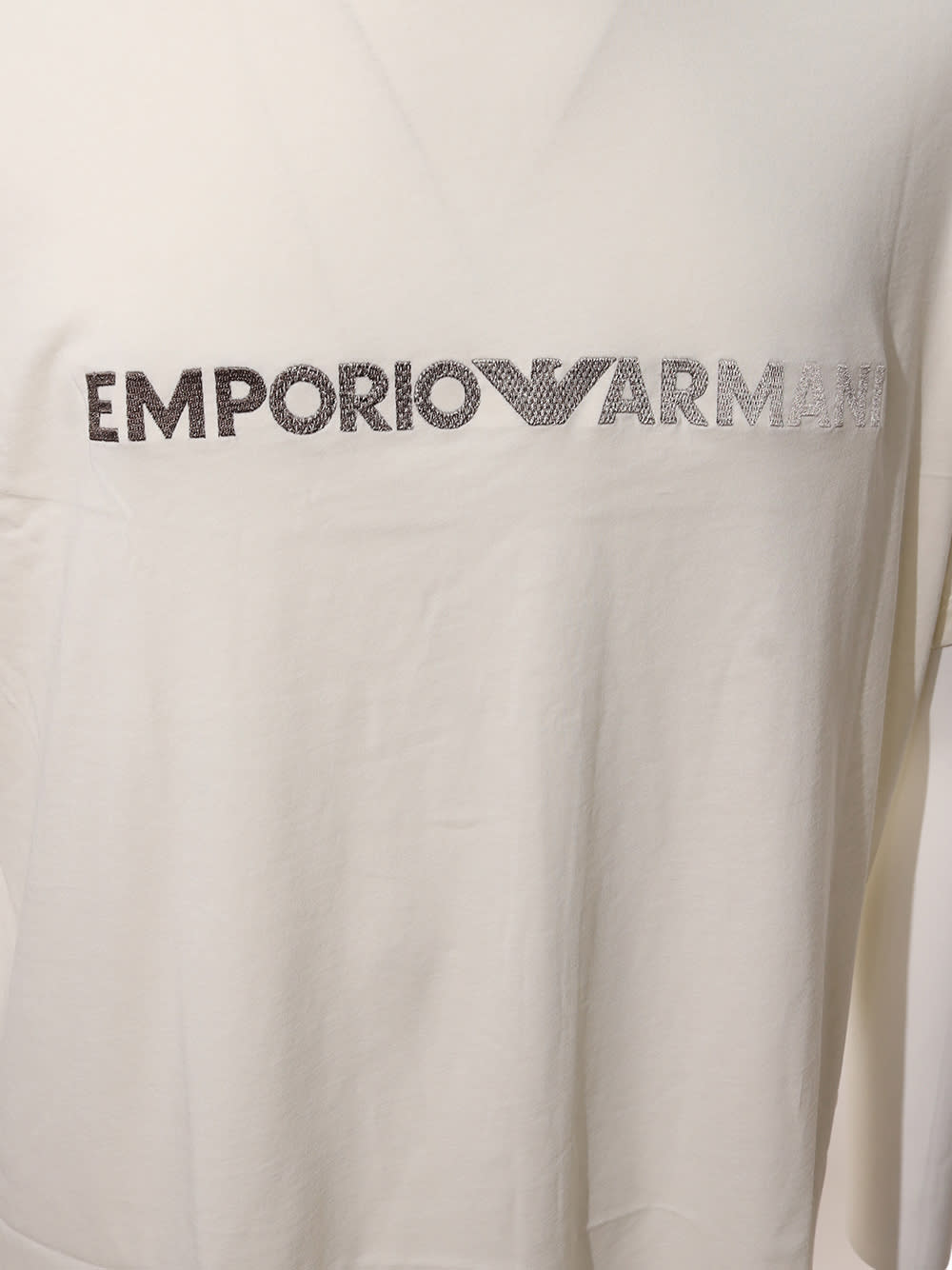 Shop Emporio Armani T-shirt  In Beige
