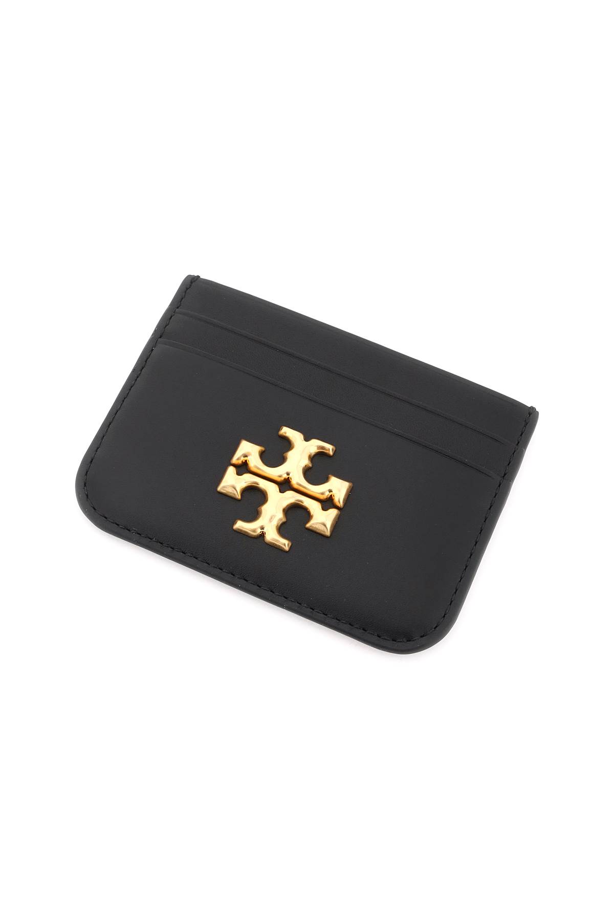 Shop Tory Burch Eleanor Cardholder In Black (black)