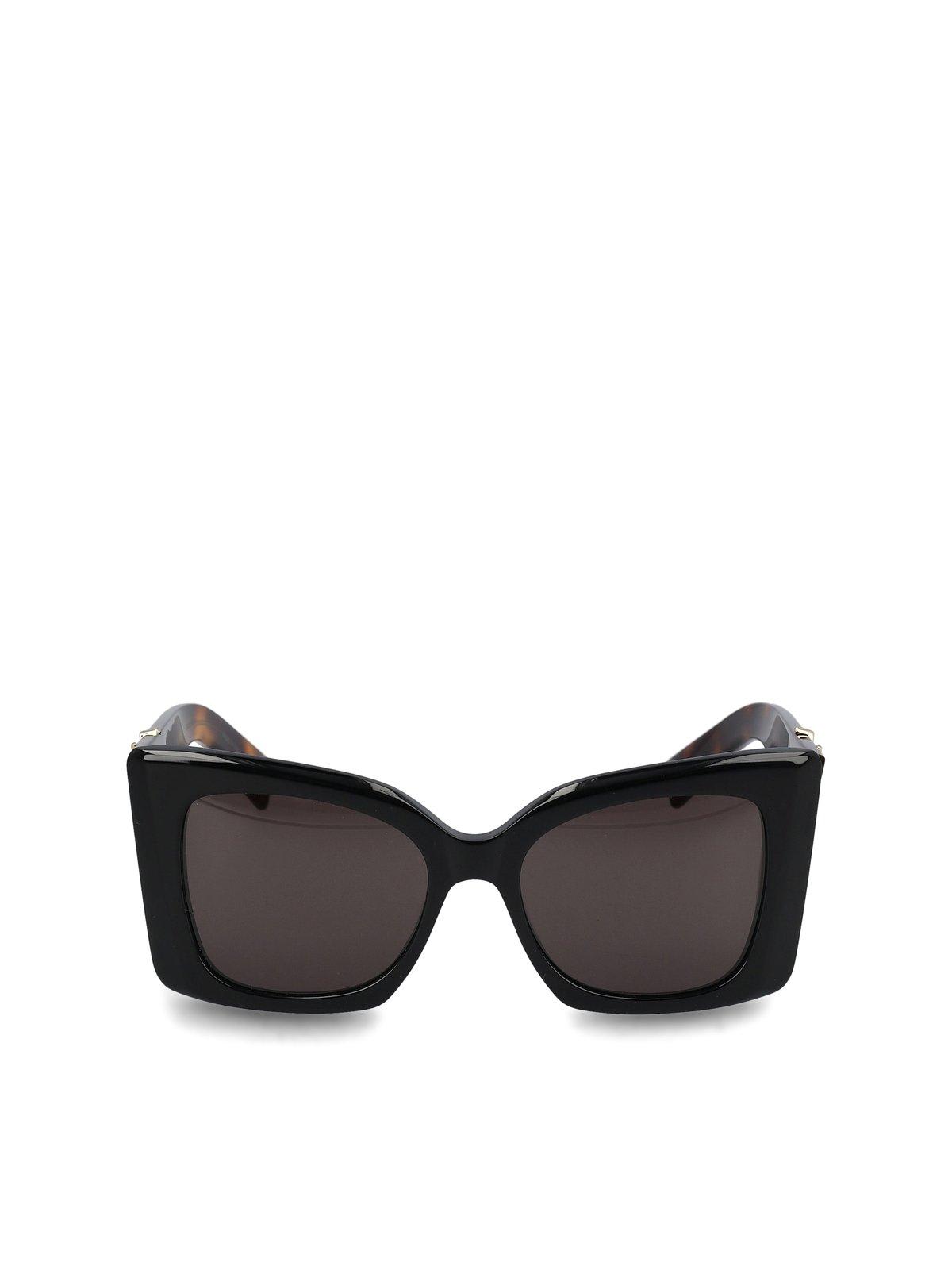 Saint Laurent Square Frame Sunglasses In Black