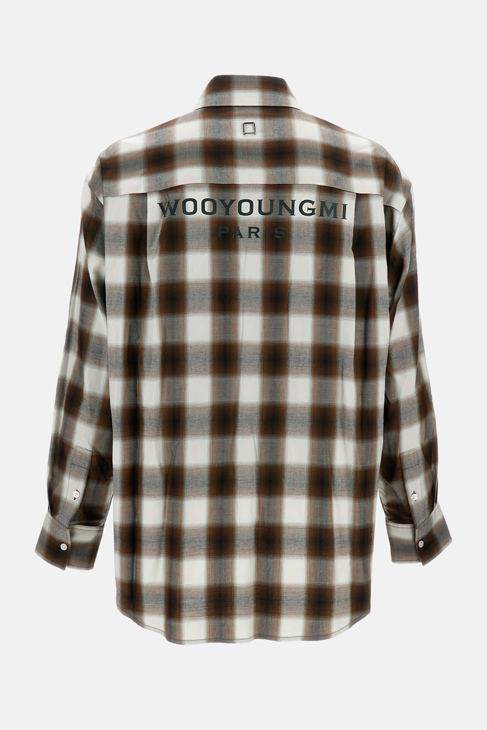 Wooyoungmi Checked Cotton Shirt In Neutral