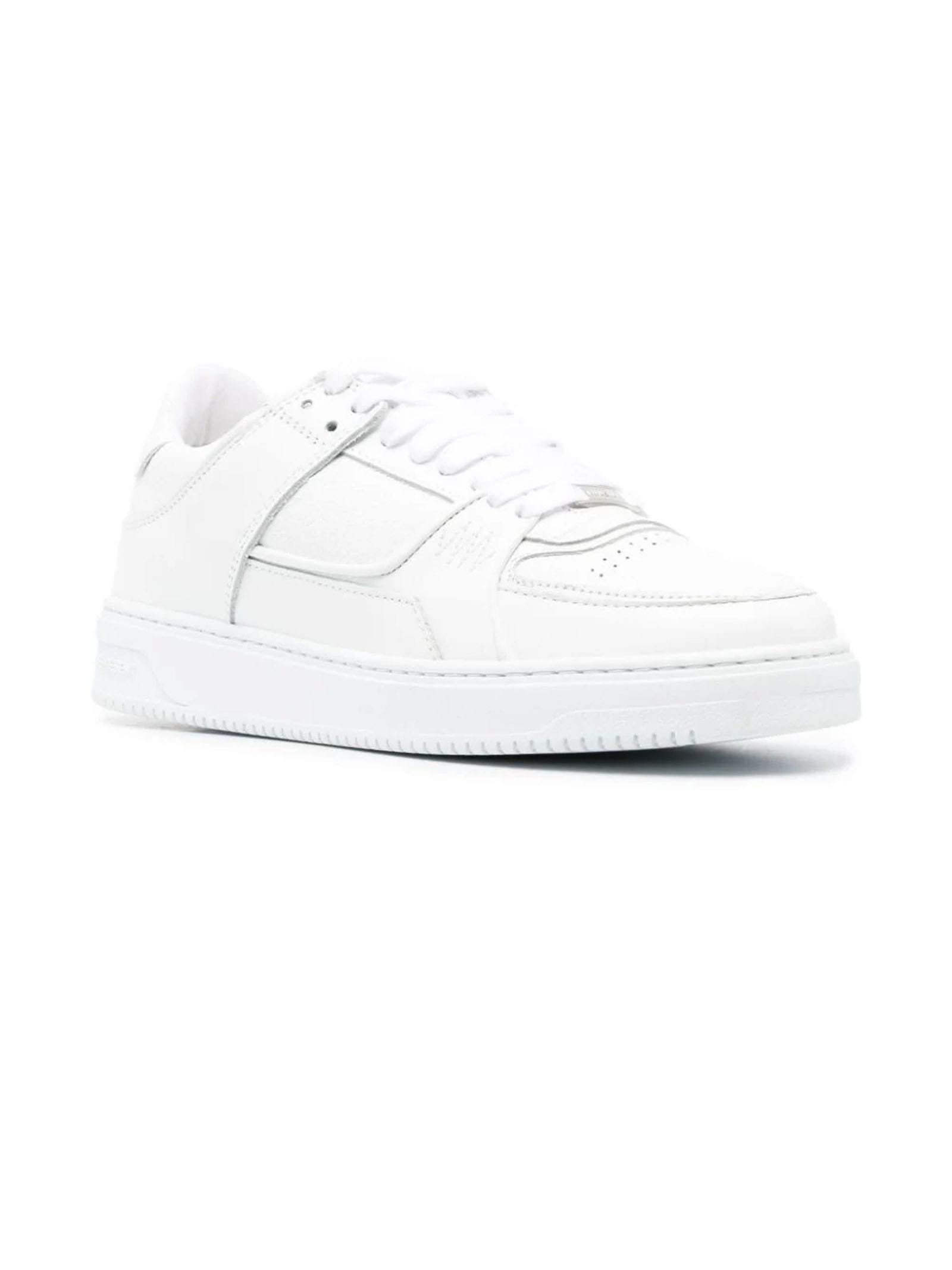 Shop Represent White Calf Leather Apex Sneakers Sneakers In Flat White