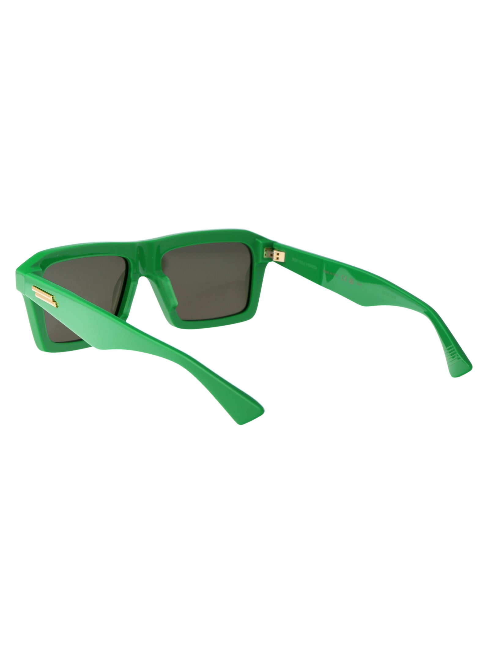 Shop Bottega Veneta Bv1213s Sunglasses In 003 Green Green Green