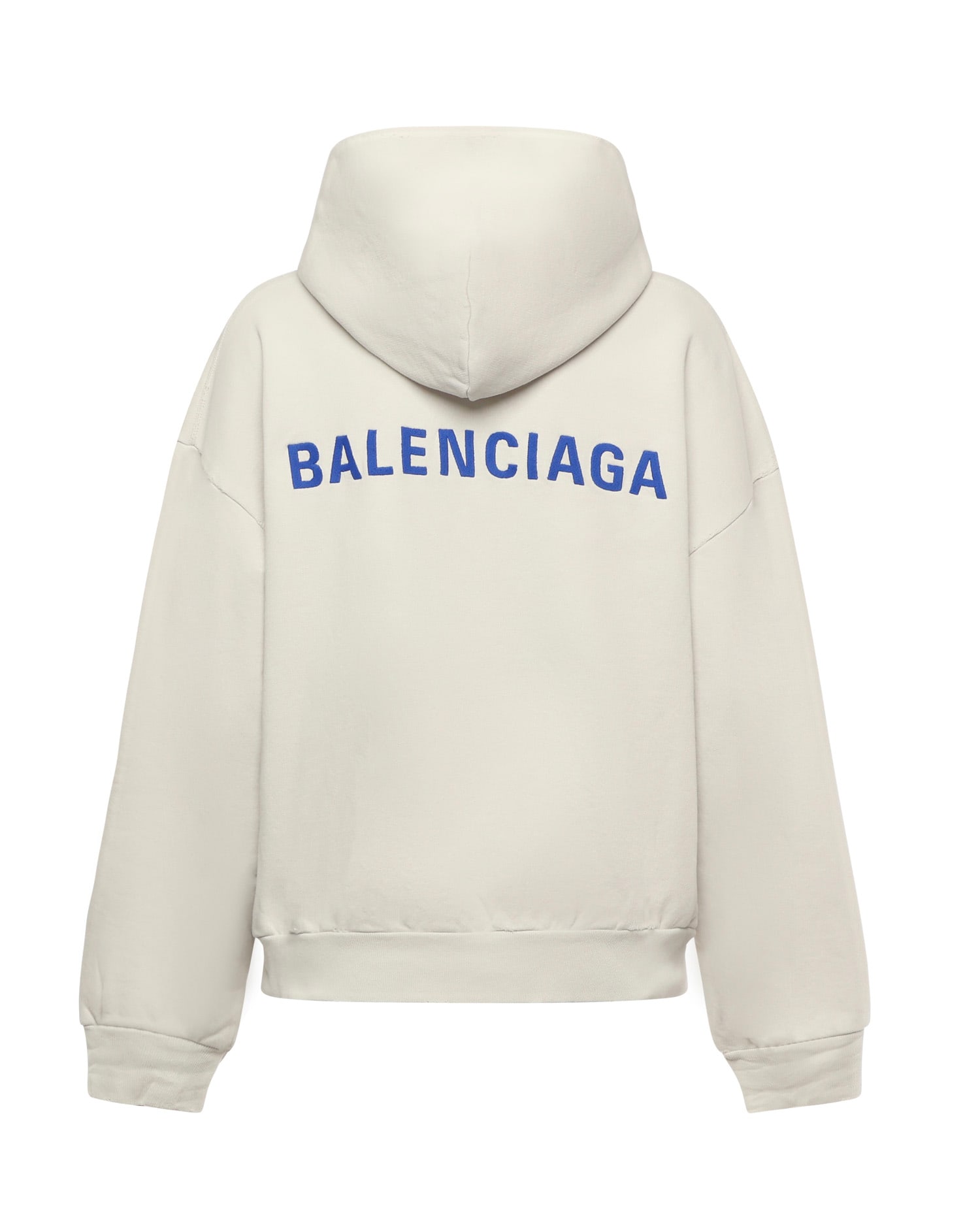 Balenciaga Back Zip Sweatshirt In Neutral