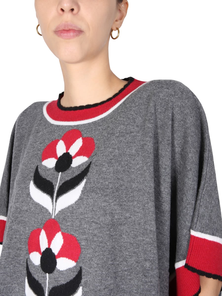 Shop Boutique Moschino Wool Jersey. In Grey