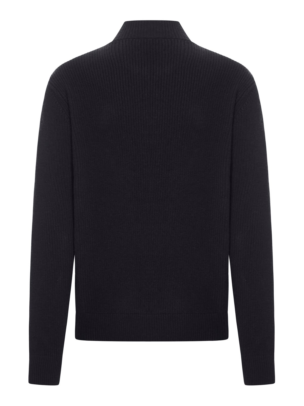 Shop Roberto Collina Zip-up Knit Jacket In Black