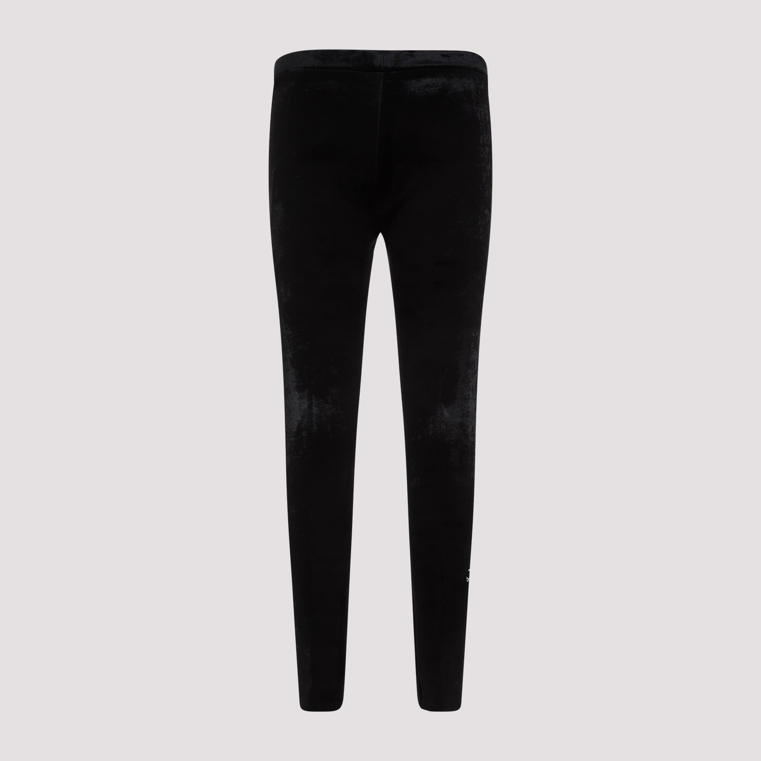 Shop Balenciaga Velvet Leggings In Black