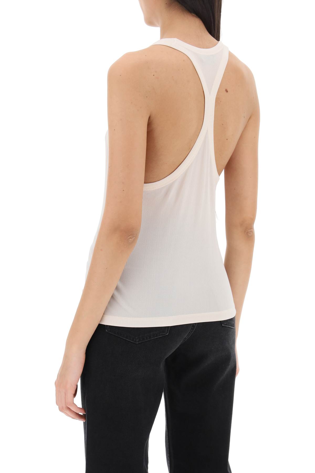 Shop Tom Ford Racerback Tank Top In Powder