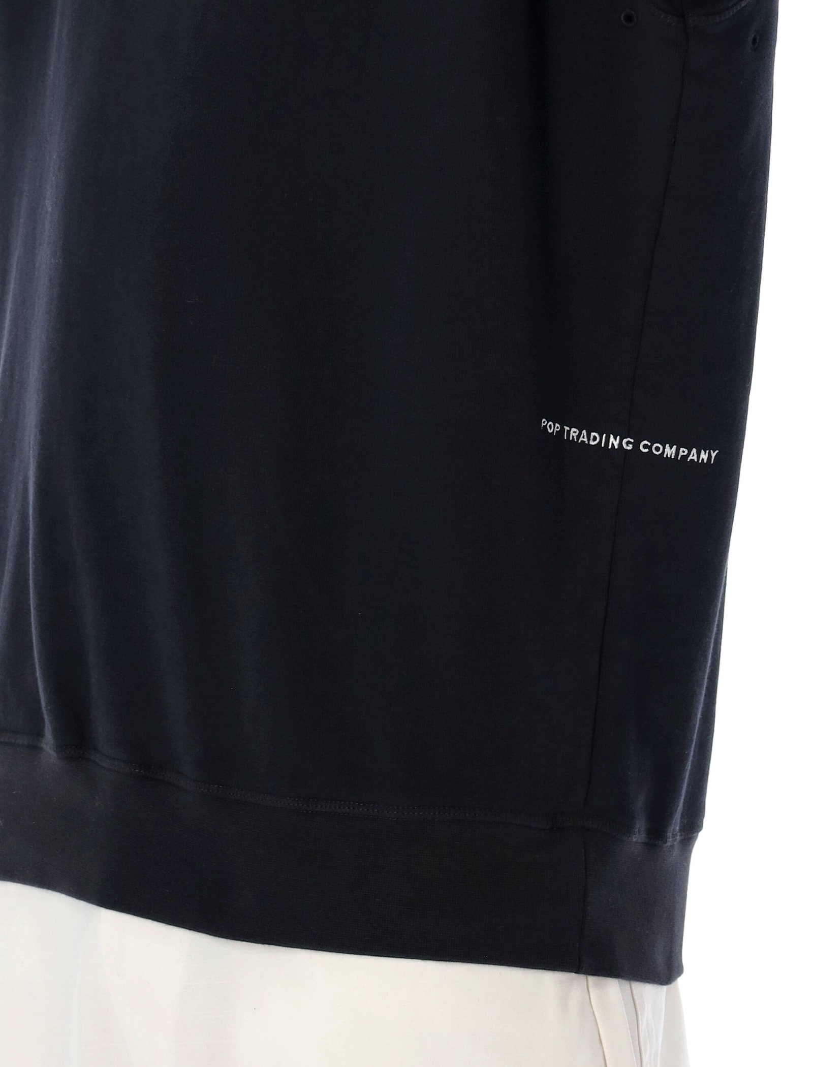 Shop Pop Trading Company Logo Sweatshirt In Black White