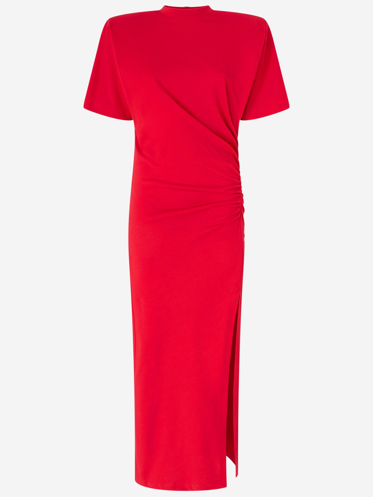 PINKO LONG DRESS WITH PADDED SHOULDERS 