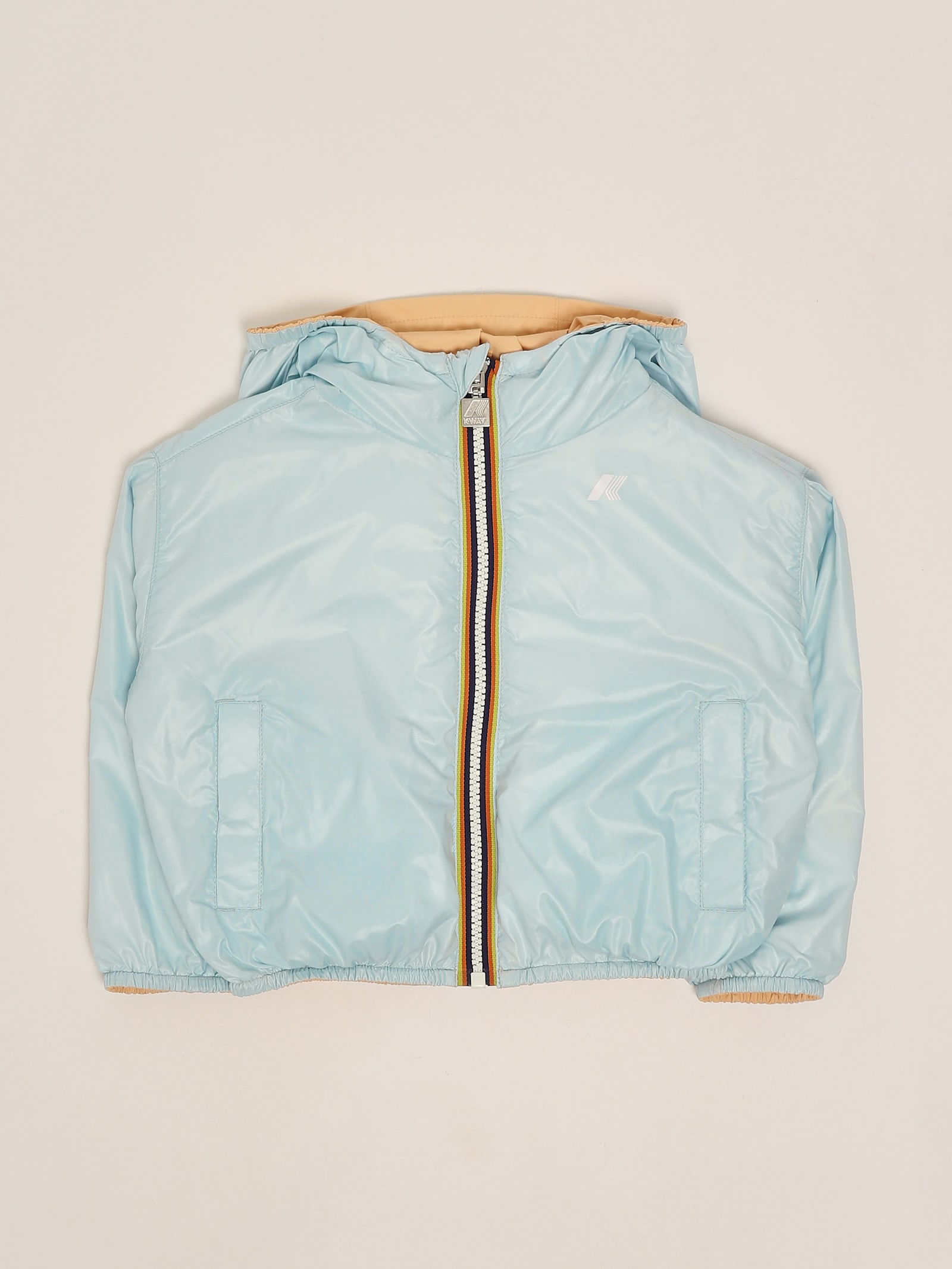 K-way Laurette Plus Double Jacket In Blue
