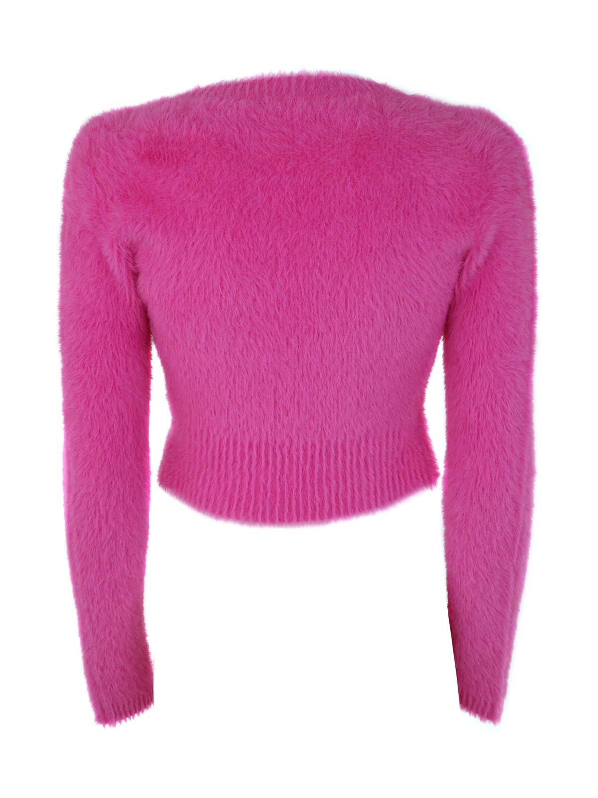 Shop Jacquemus La Maille Neve Manches Lo In Pink