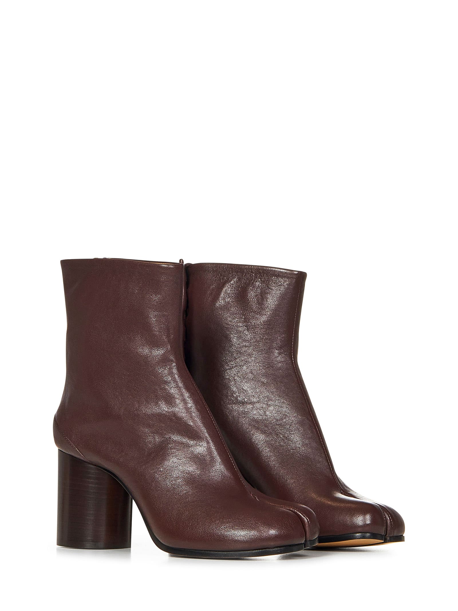 Shop Maison Margiela Tabi Boots In Brown