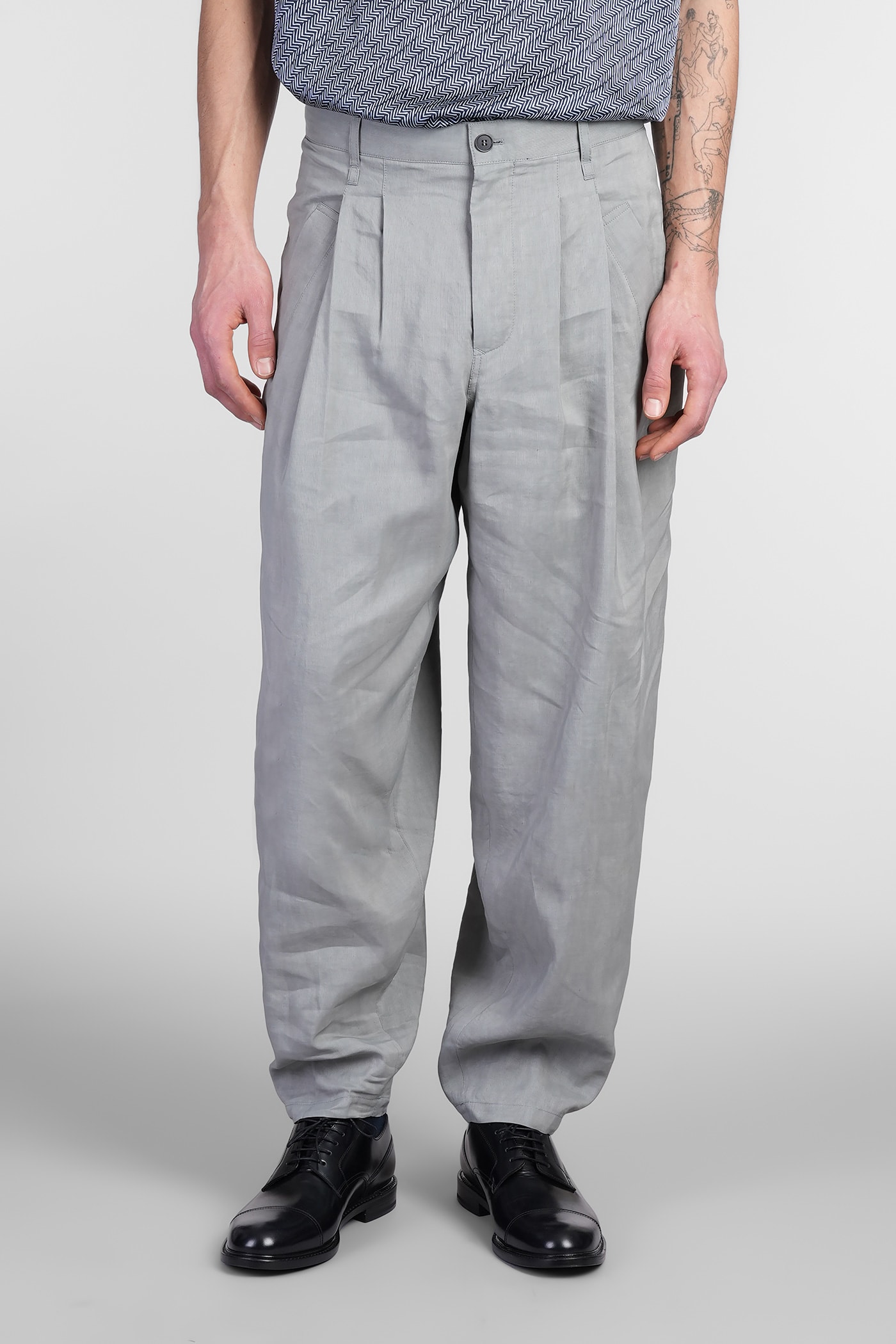 Pants In Viscose - Giorgio Armani - Modalova