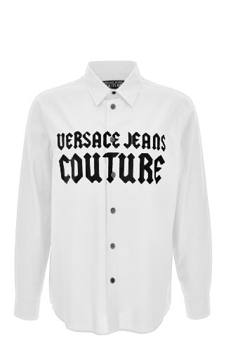 Shop Versace Jeans Couture Shirt In White