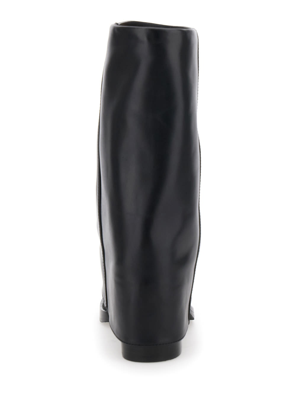 Paris Texas 'alexandra' Black Boots With Multilayered-design In Black