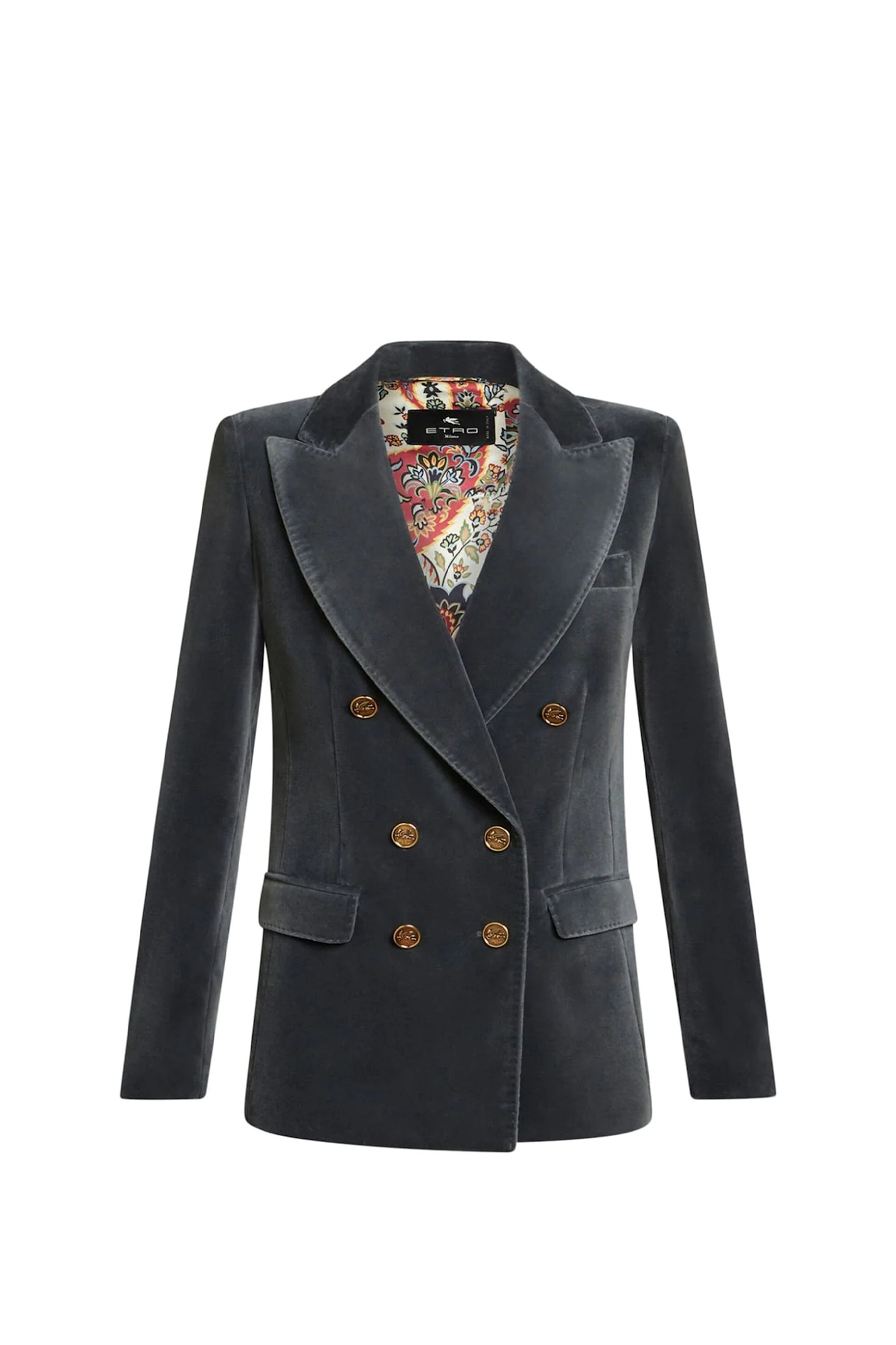 Shop Etro Jacket In Blue