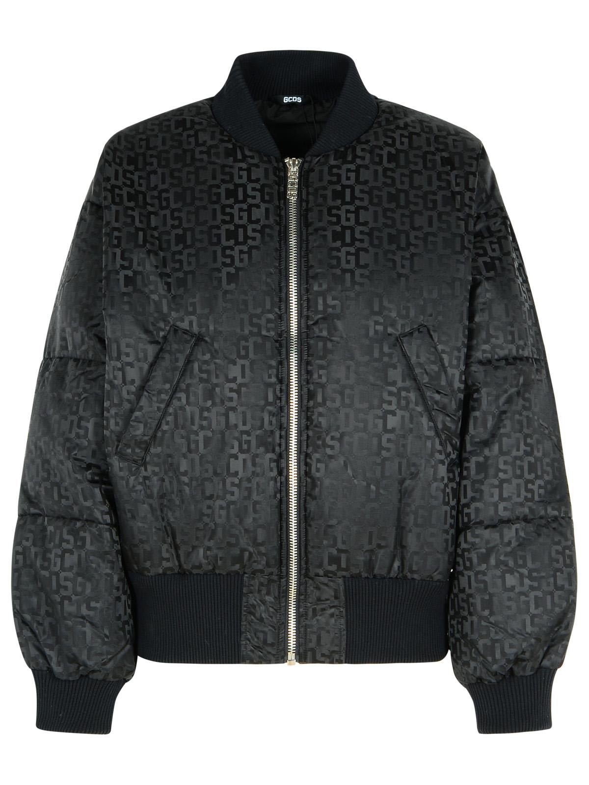 GCDS Black Nylon Bomber Jacket