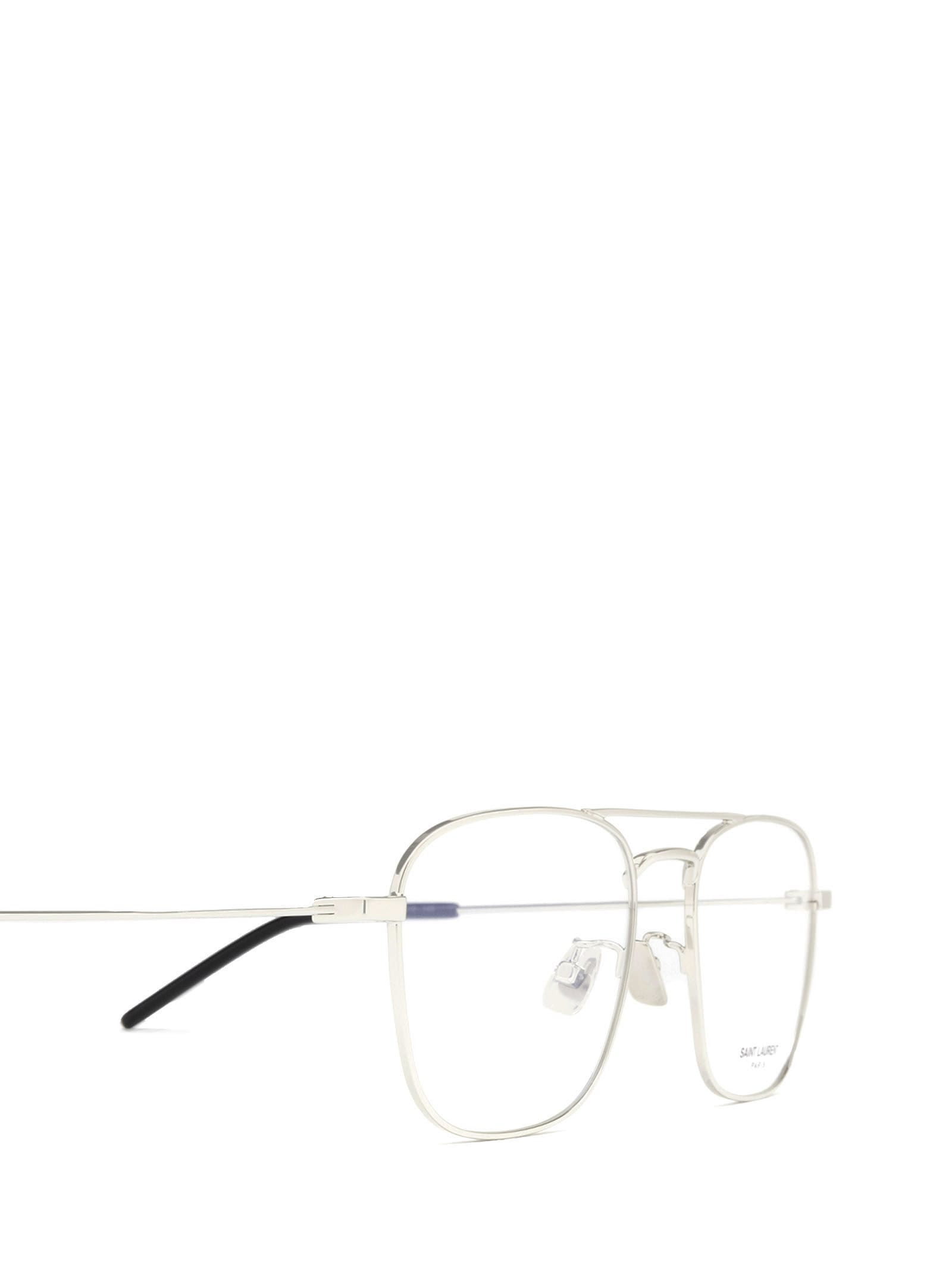 Shop Saint Laurent Sl 309 Opt Silver Glasses