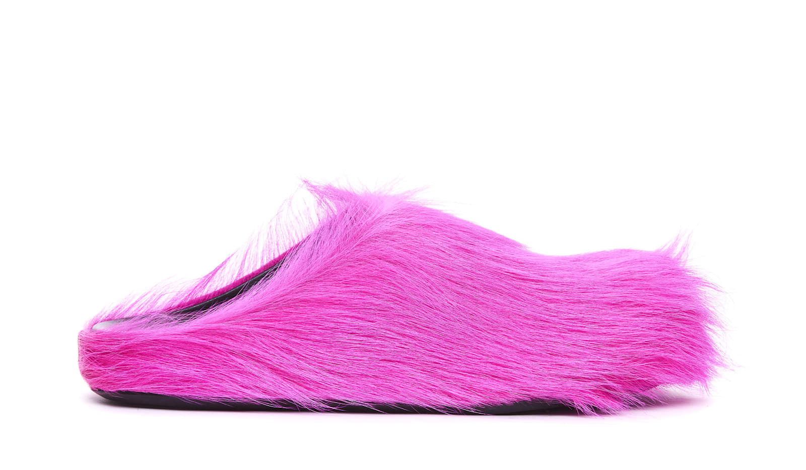 Shop Marni Long Hair Sabot Fussbet In Fucshia