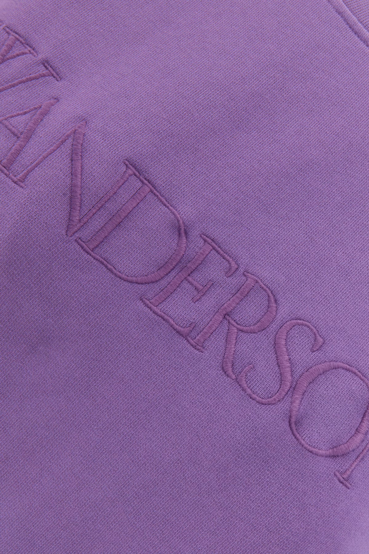 Shop Jw Anderson Purple Cotton Oversize Sweatshirt In 700