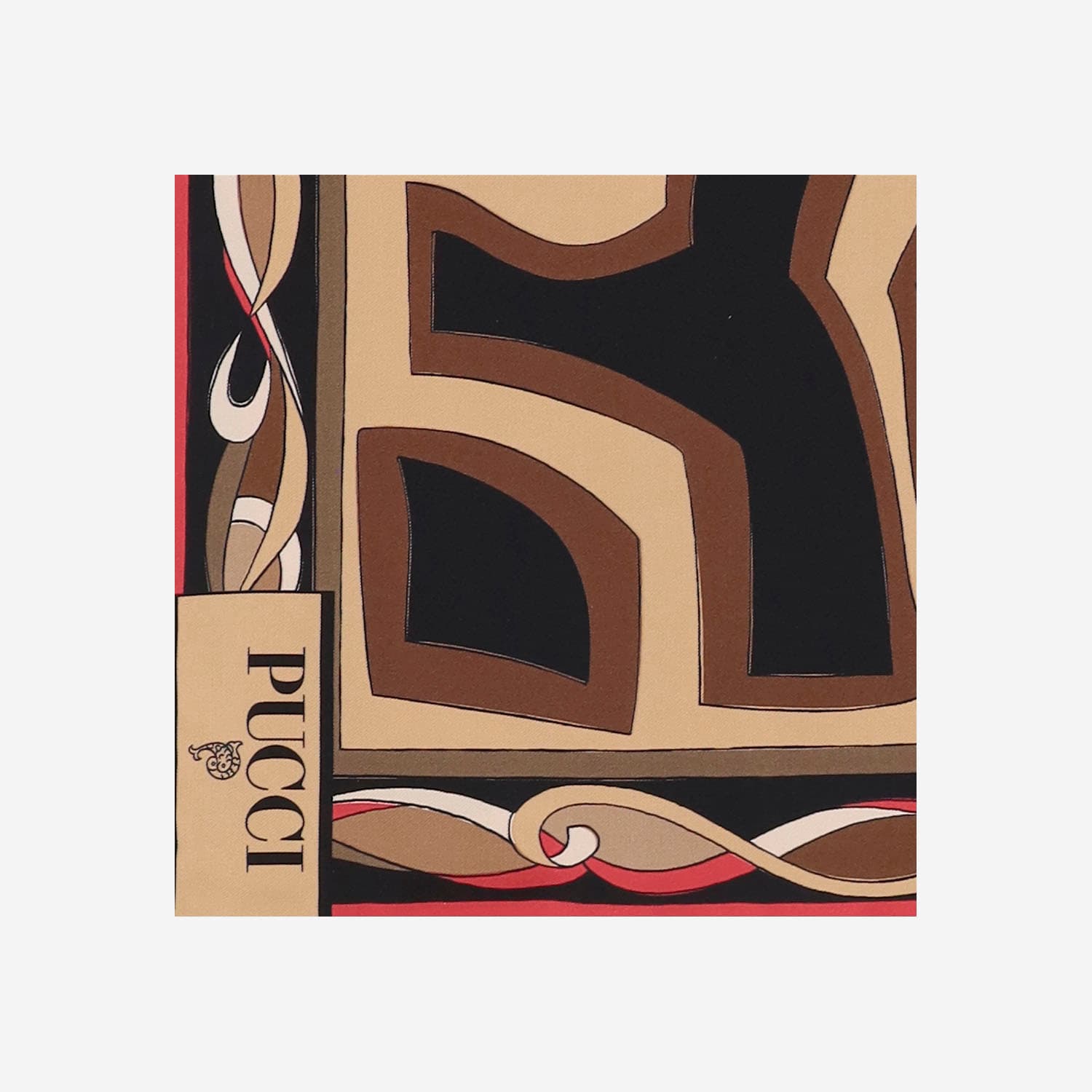 Pucci Silk Scarf With Maze Print In Multi