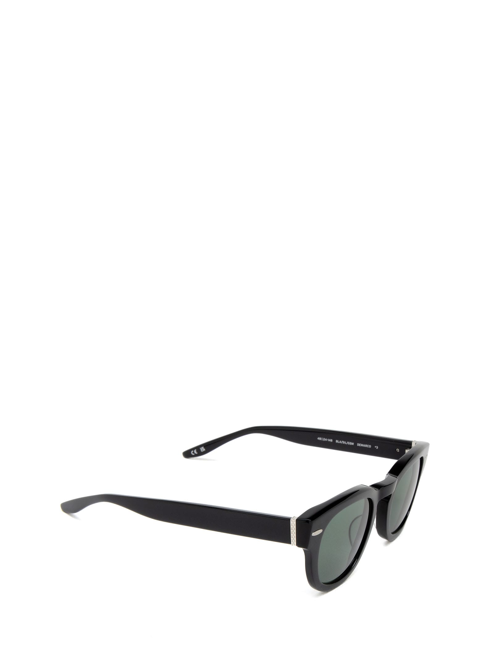 Shop Barton Perreira Bp0252 Bla/sil/gsm Sunglasses