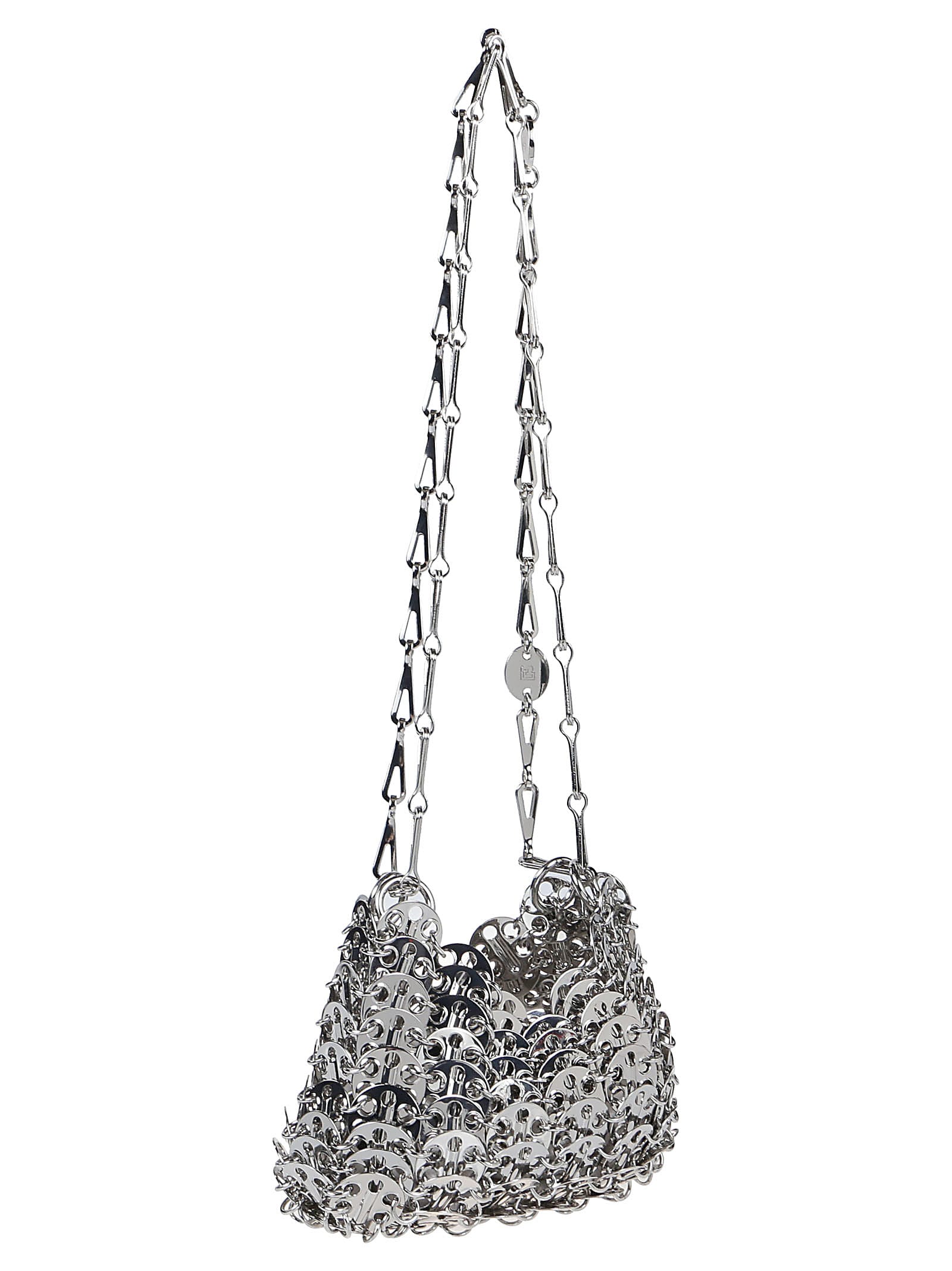 Rabanne Iconic 1969 Nano Bag In Silver