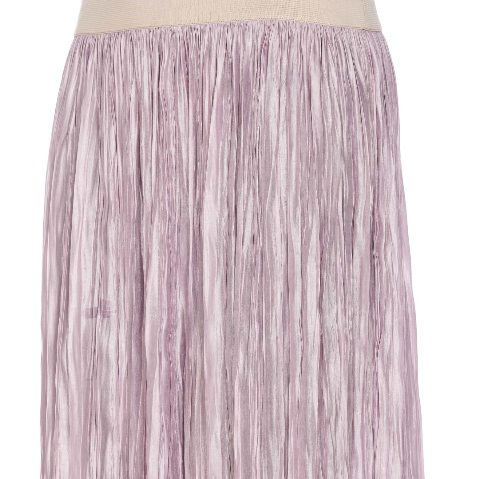 Shop Roberto Collina Reversible Pleated Long Skirt In Purple