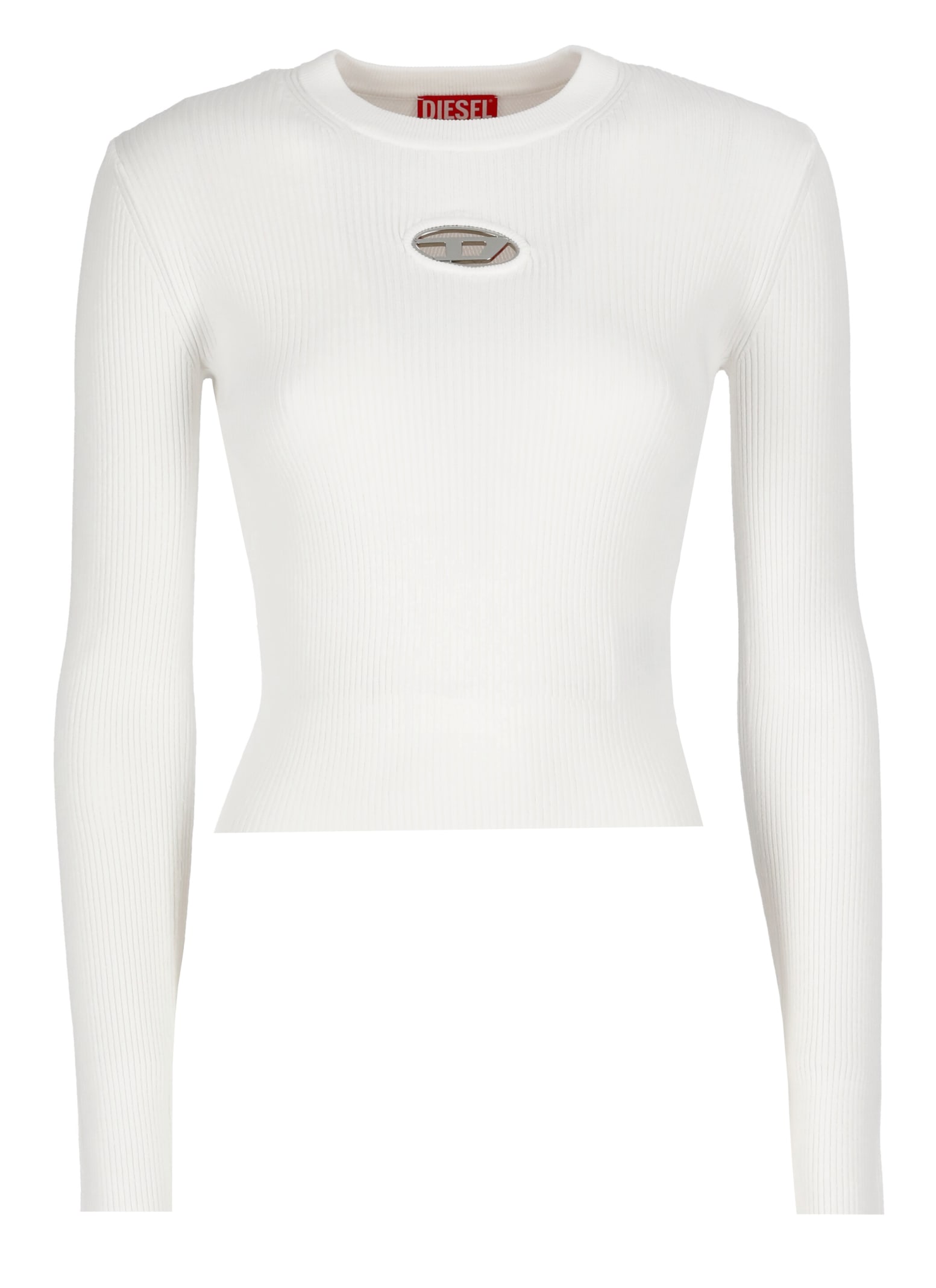 Shop Diesel Valari Sweater In Bianco