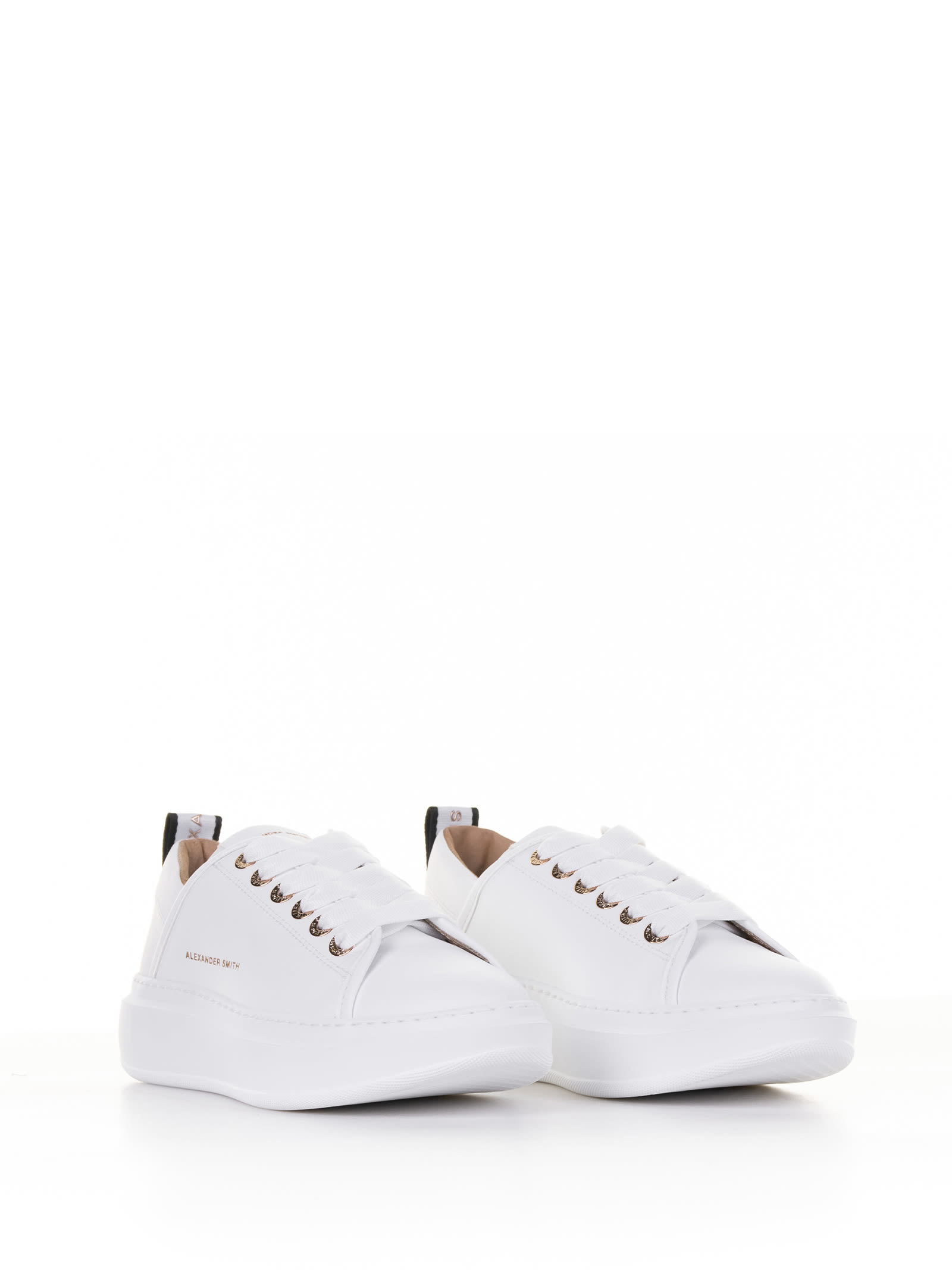 Shop Alexander Smith White Wembley Leather Sneaker